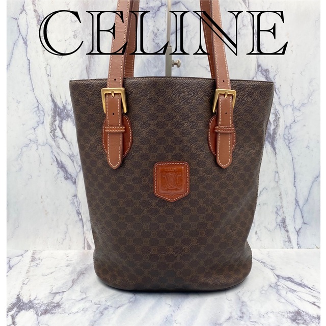 美品 CELINE セリーヌ トートバッグ オールドセリーヌ マカダム