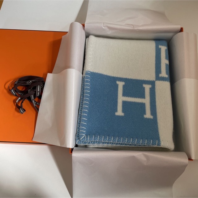 安い 購入 エルメス HERMES アヴァロン ベビーブランケット 35700円