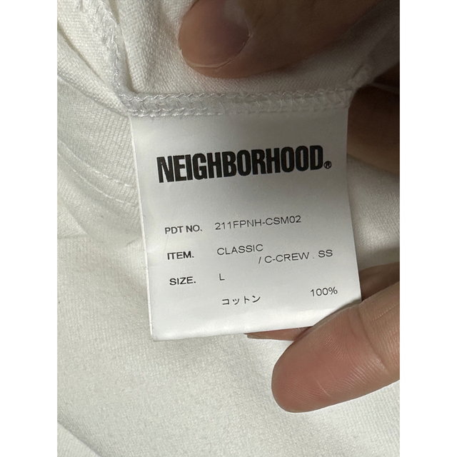 NEIGHBORHOOD(ネイバーフッド)のneighborhood 白 ロゴ 半袖 Tシャツ L メンズのトップス(Tシャツ/カットソー(半袖/袖なし))の商品写真