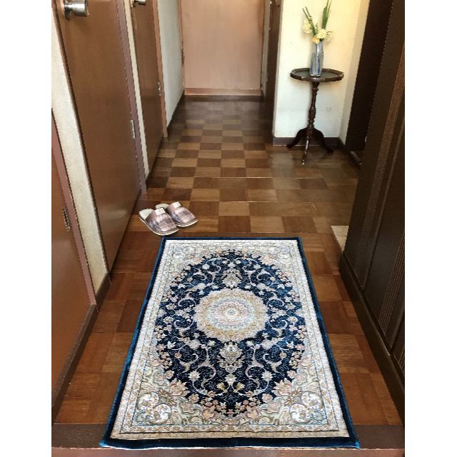 再入荷！225万ノット、超高密度織！イラン産絨毯 60×90cm‐201601 4