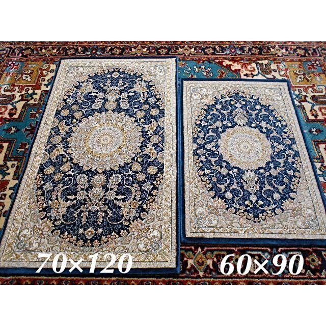 再入荷！225万ノット、超高密度織！イラン産絨毯 60×90cm‐201601 5