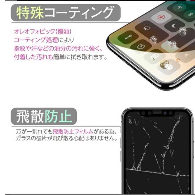 iPhone★ブルーライト ガラスフィルム  液晶フィルム スマホ/家電/カメラのスマホアクセサリー(保護フィルム)の商品写真