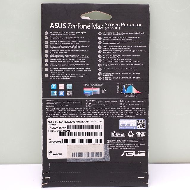 ZenFone Max ZC550KL 用 ASUS 純正 液晶保護フィルム スマホ/家電/カメラのスマホアクセサリー(保護フィルム)の商品写真