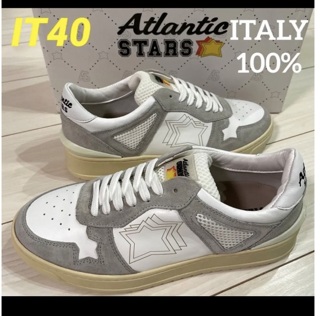 Atlantic STARS - SALE‼️【新品】ATLANTICSTARS ホワイト/グレー 40の
