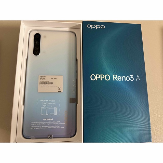 OPPO Reno3 A ホワイト A0020P