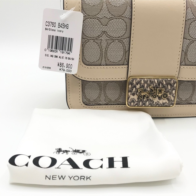 COACH ★大人気★ アリー ショルダーバッグ 18 スネークスキン 新品