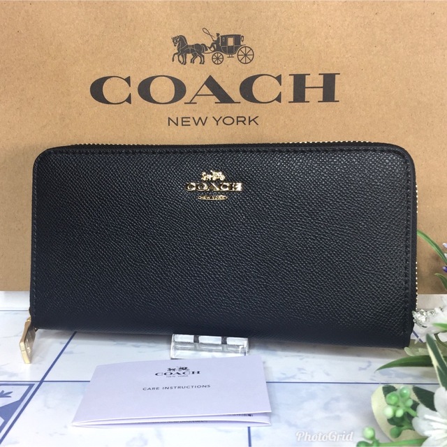 COACH - コーチ 長財布 シンプル ブラック 【新品】の通販 by りこ's