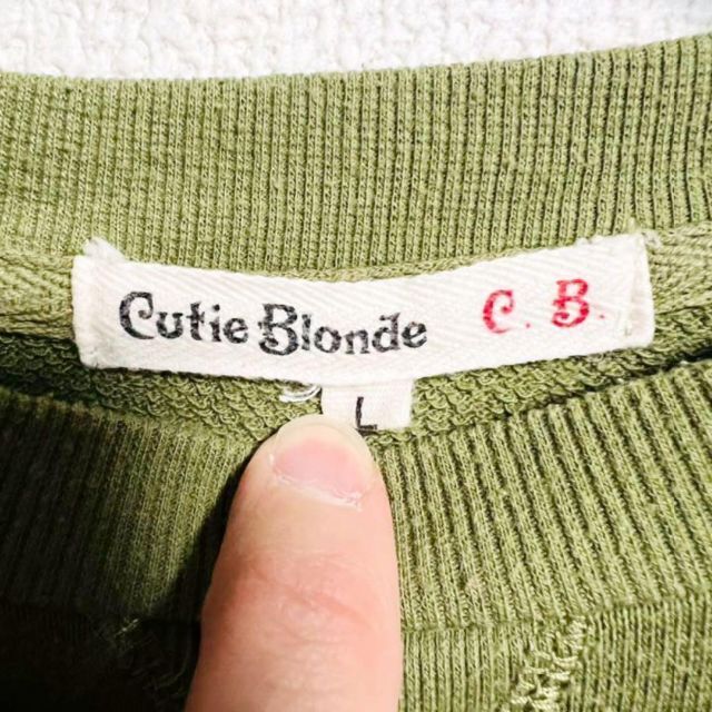Cutie Blonde(キューティーブロンド)のCutie Blonde キューティーブロンド　ニットシャツ　Lサイズ レディースのトップス(Tシャツ(長袖/七分))の商品写真