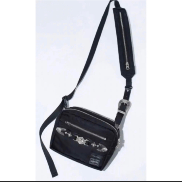 TOGA×porter beltbag ベルトバッグ 黒 - ボディバッグ/ウエストポーチ