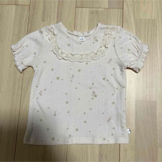 cottoli ベビー服　星柄　うさぎ　ピンク　90サイズ(Tシャツ/カットソー)