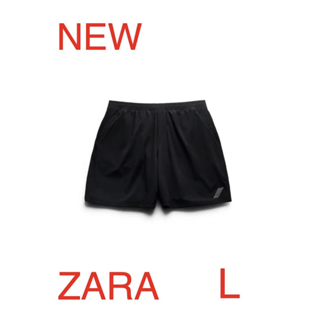 ZARA 1600 新品 ZARA メンズ トレーニング ショートパンツ ブラック Lの通販 by shop｜ザラならラクマ