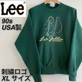 リー(Lee)の【レア格安】90s Lee USA製 刺繍ロゴ スウェット XL(スウェット)