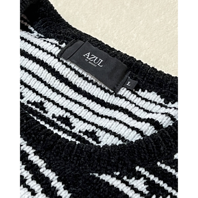 AZUL by moussy(アズールバイマウジー)の【最終値下げ】AZUL   メンズ　ニット　セーター メンズのトップス(ニット/セーター)の商品写真