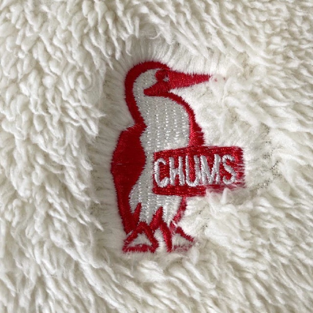 CHUMS チャムス ボアフリース ジャケット 刺繍ロゴ ホワイト  M 6