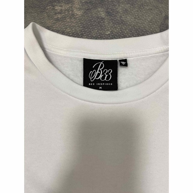 Bee inspired スウェット　Tシャツ　白　日本Lサイズ　美品 メンズのトップス(スウェット)の商品写真