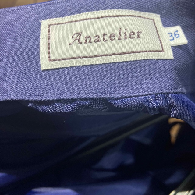 アナトリエ　ブルースカート36 レディースのスカート(ひざ丈スカート)の商品写真