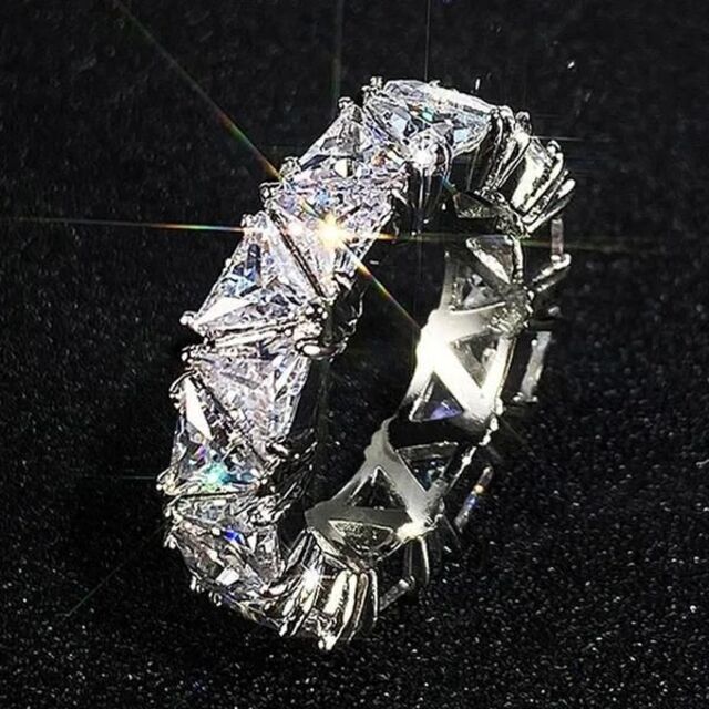 シルバー リング ジルコニア 指輪 ヴィンテージ ダイヤ おしゃれ 21号 メンズのアクセサリー(リング(指輪))の商品写真