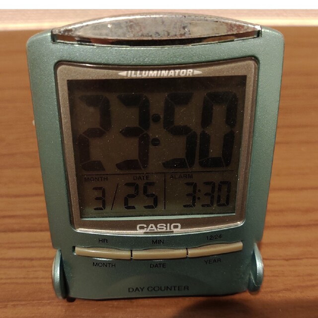 CASIO(カシオ)のCASIO　アラーム付 卓上 置時計 インテリア/住まい/日用品のインテリア小物(置時計)の商品写真