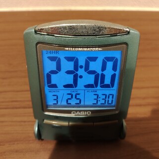 カシオ(CASIO)のCASIO　アラーム付 卓上 置時計(置時計)