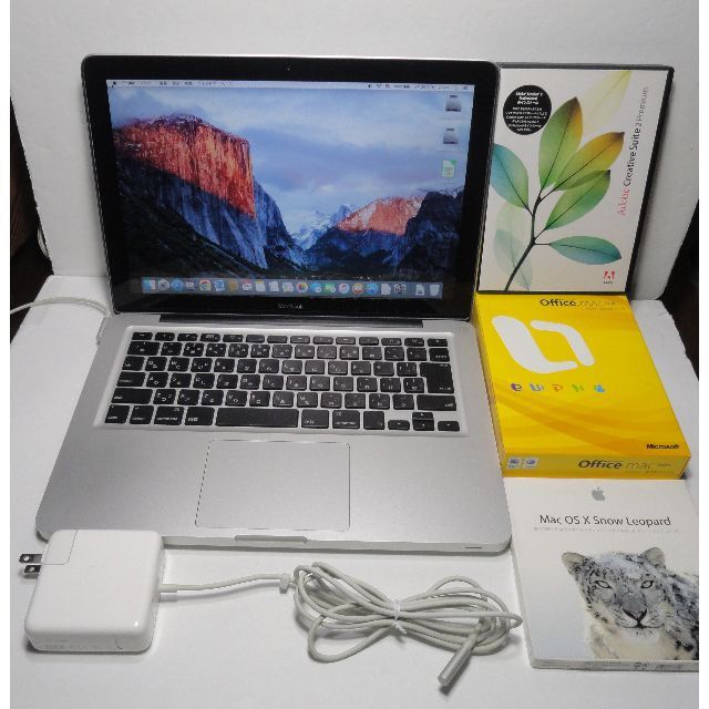 MacBook　Late2008　aluminum　SSD　Adobe CS2