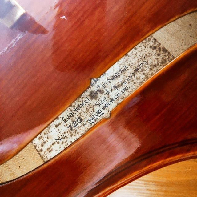 【美杢麗音】スズキ No.720 4/4 バイオリン 1979 楽器の弦楽器(ヴァイオリン)の商品写真