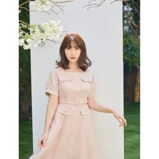 ハーリップトゥ(Her lip to)のherlipto Classic Tweed Belted Dress(ロングワンピース/マキシワンピース)