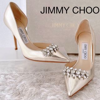 ジミーチュウ(JIMMY CHOO)のjimmy choo ジミーチュウ　クリスタル　パンプス　ハイヒール　靴　美品(ハイヒール/パンプス)