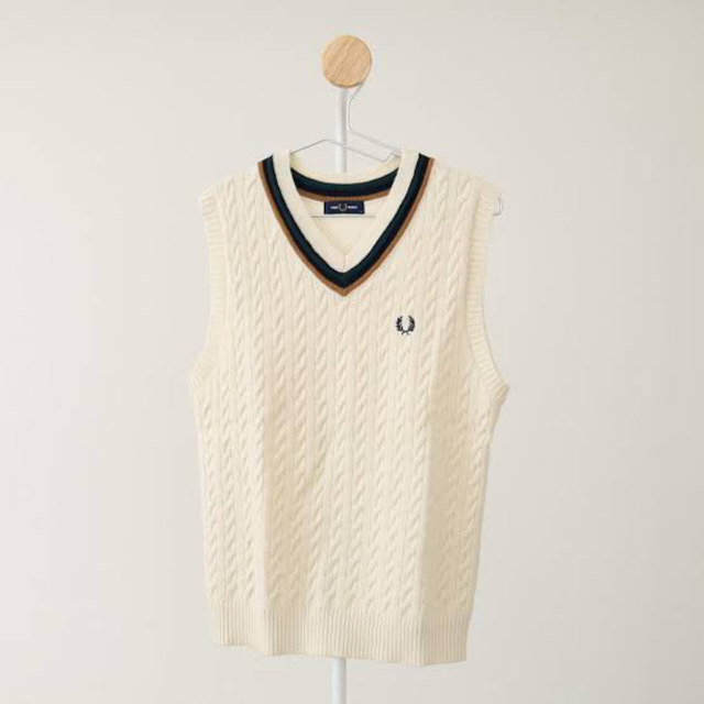 FRED PERRY TILDEN VEST ウール ニットベスト M