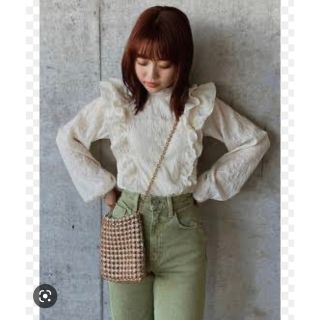 マウジー(moussy)のmoussy マウジー RUFFLE CUT TOP カットソー トップス(シャツ/ブラウス(長袖/七分))