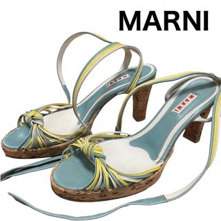 マルニ(Marni)のMARNI オープントゥ　ストラップ　コルクサンダル　イタリア製(サンダル)