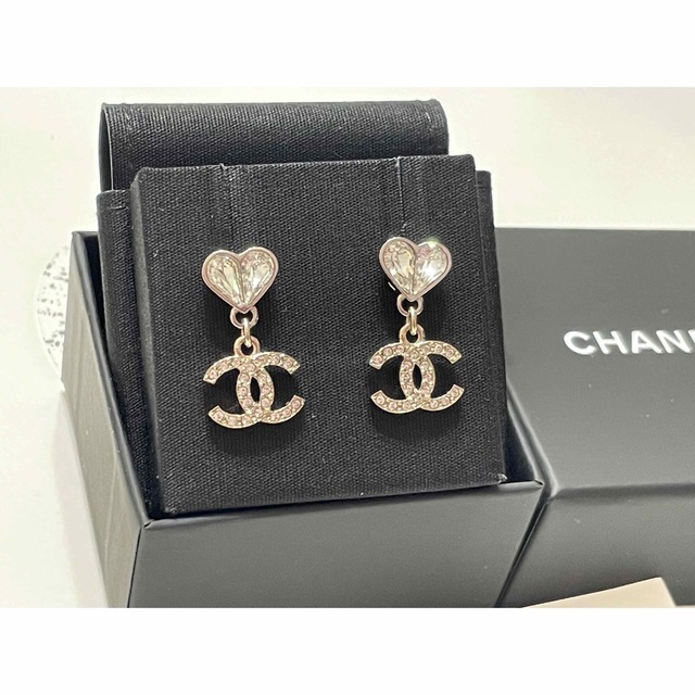 CHANEL シャネル ピアス ハート ココマーク ゴールド シルバー 新品-