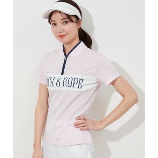 ジュンアンドロペ(JUN&ROPE’)の【ピンク（63）】プレミアムサッカー半袖プルオーバー(カットソー(長袖/七分))