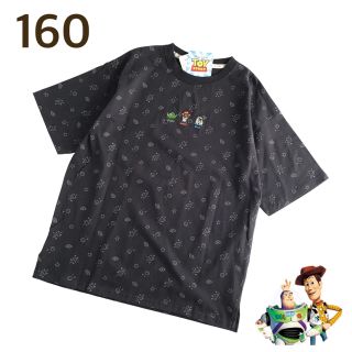 トイストーリー(トイ・ストーリー)の【160】トイストーリー 胸ワンポイント 総柄 半袖 Tシャツ(Tシャツ/カットソー)