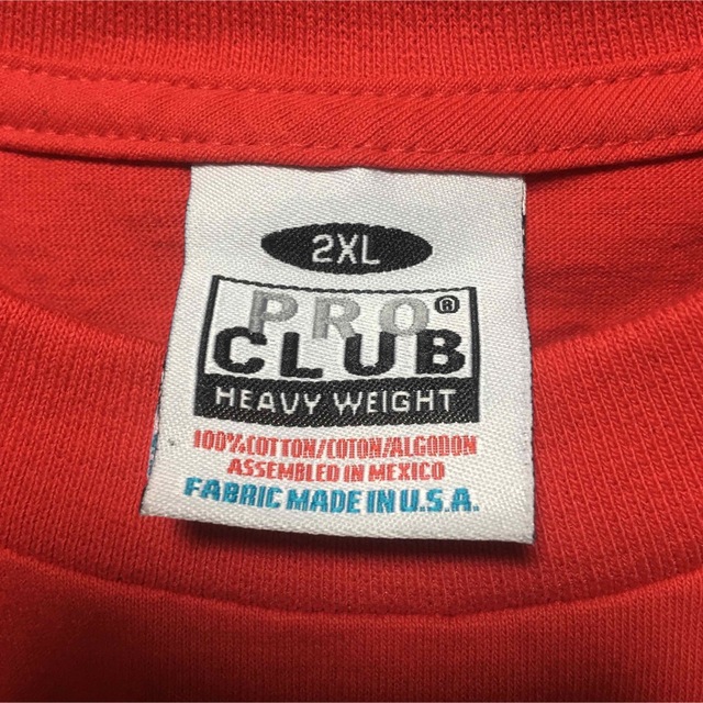 PRO CLUB(プロクラブ)のPROCLUBプロクラブ☆ヘビーウェイト半袖無地Tシャツ★レッド赤@2XLサイズ メンズのトップス(Tシャツ/カットソー(半袖/袖なし))の商品写真