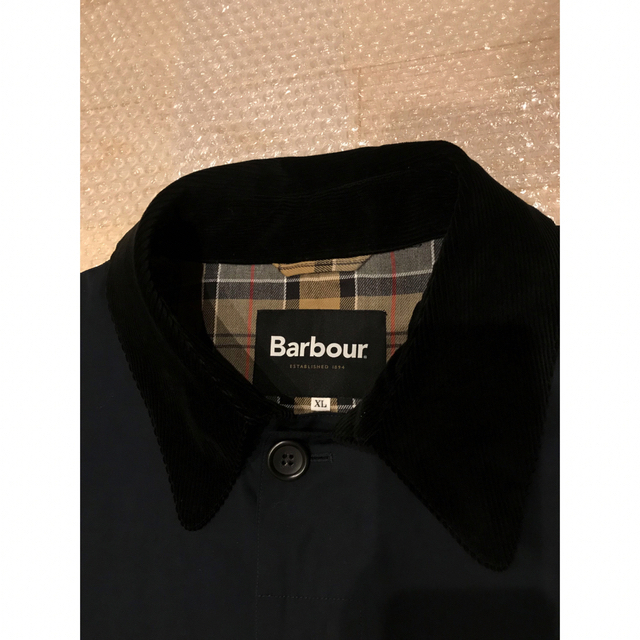 Barbour(バーブァー)の別注 SEESEE Barbour 3/4コート XL 極美中古 メンズのジャケット/アウター(ステンカラーコート)の商品写真