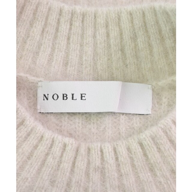 Noble(ノーブル)のNOBLE ノーブル ニット・セーター -(M位) ベージュ 【古着】【中古】 レディースのトップス(ニット/セーター)の商品写真