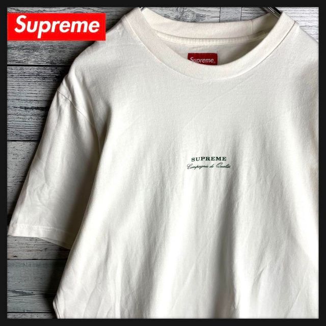 人気デザイン】シュプリーム☆センタープリントロゴ入り半袖Tシャツ 即