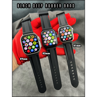 アップルウォッチ(Apple Watch)のアップルウォッチ用　極幅ラバーベルト　Dバックル付(ラバーベルト)