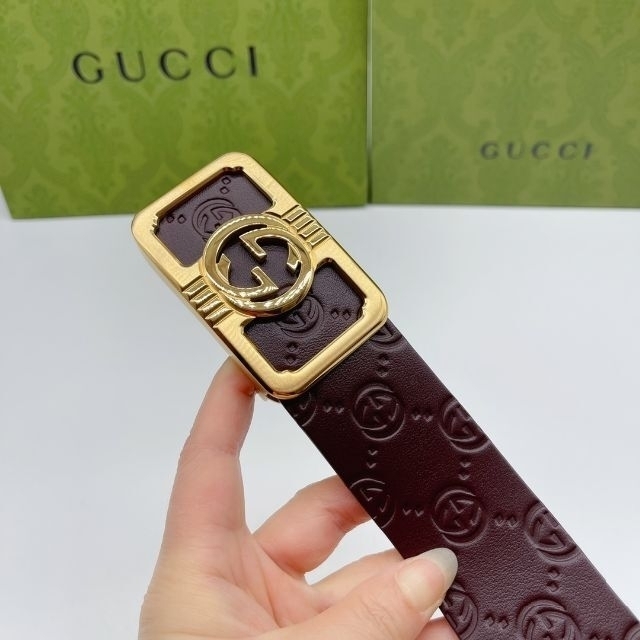 実物の画像 GUCCI グッチ GG メンズ ベルト 【上品】 kinetiquettes.com