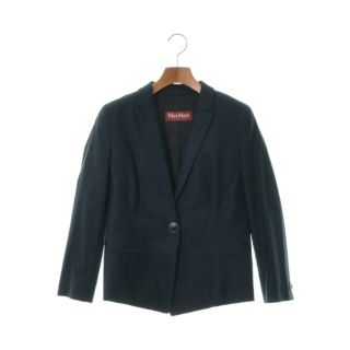 マックスマーラ(Max Mara)のMax Mara マックスマーラ カジュアルジャケット 42(M位) 紺 【古着】【中古】(テーラードジャケット)