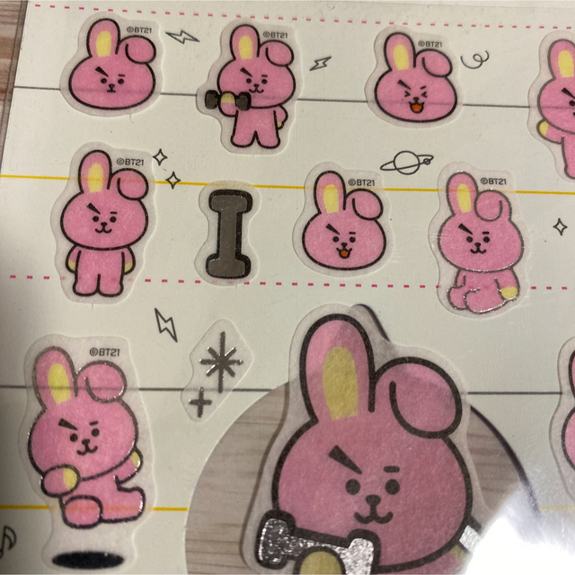 BT21(ビーティーイシビル)のBT21  COOKY マスキングステッカー エンタメ/ホビーのタレントグッズ(アイドルグッズ)の商品写真