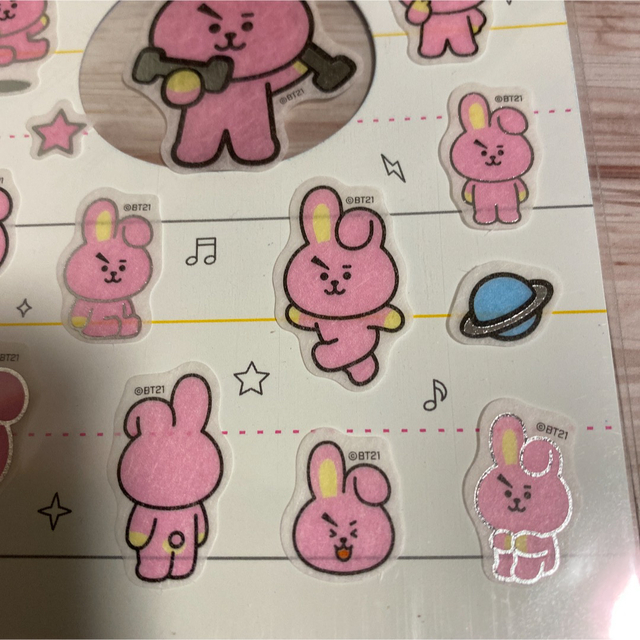 BT21(ビーティーイシビル)のBT21  COOKY マスキングステッカー エンタメ/ホビーのタレントグッズ(アイドルグッズ)の商品写真