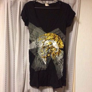 ディーゼル(DIESEL)のブラックTシャツ♡レースタンク(Tシャツ(半袖/袖なし))