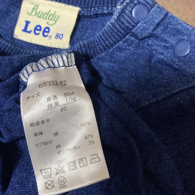 Buddy Lee(バディーリー)の半袖　Tシャツ　80 Lee キッズ/ベビー/マタニティのベビー服(~85cm)(Ｔシャツ)の商品写真