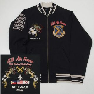 美品 AVIREX スカジャケット スウェット ベトナム サイズM