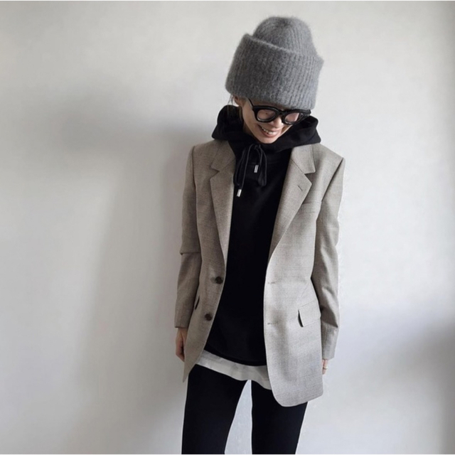 ch!iiibag Wool Jacket check 38ベージュジャケット