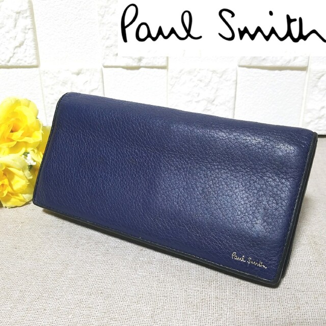 Paul Smith  長財布 ネイビー