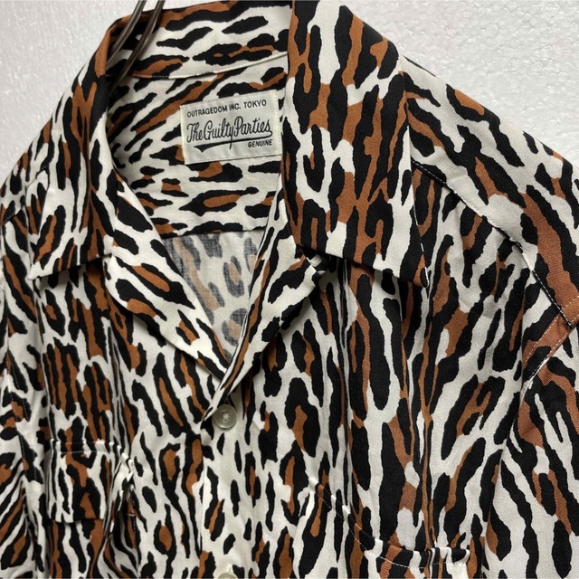 WACKO MARIA leopard オープンカラーシャツ - シャツ