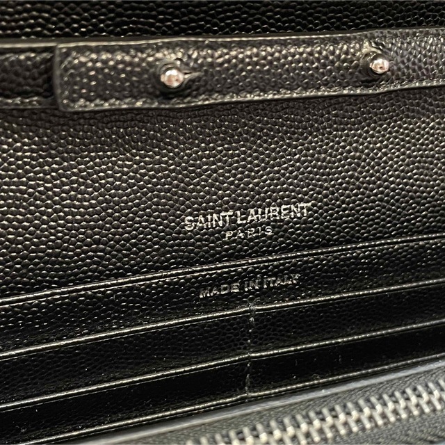 スナップボタン内側SAINT LAURENT PARIS チェーンウォレット ショルダーバッグ