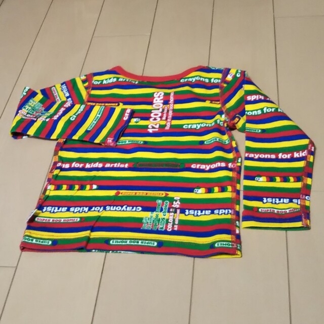 SUPER BOO HOMES(スーパーブーホームズ)のSUPER BOO HOMES ロンTシャツ90cm　2枚セット キッズ/ベビー/マタニティのキッズ服女の子用(90cm~)(Tシャツ/カットソー)の商品写真